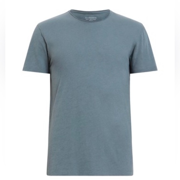 NEW Allsaints Figure T-Shirt Ashey Blue Medium with tags all Saints Men’s - Picture 4 of 6